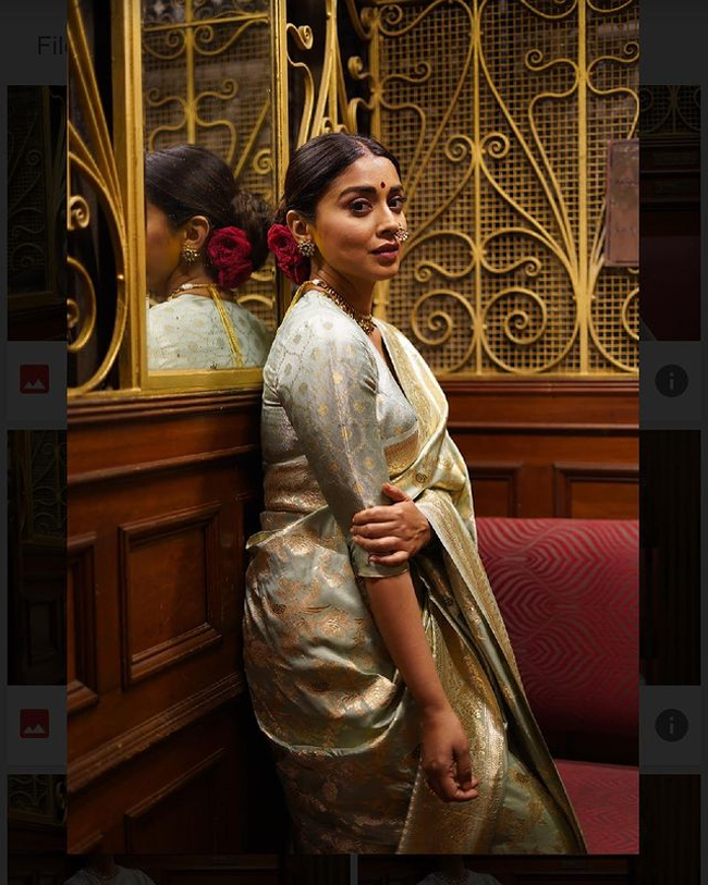 Shriya Saran Pulls Of The Vintage Fashion